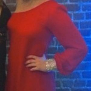 Red, one-shoulder formal/cocktail/homecoming dress